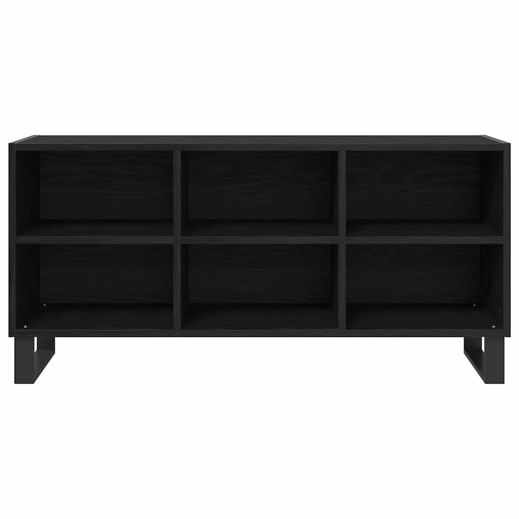 TV Cabinet 103.5 x 30 x 50 cm Black Oak Engineered Wood