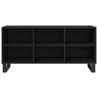 TV Cabinet 103.5 x 30 x 50 cm Black Oak Engineered Wood