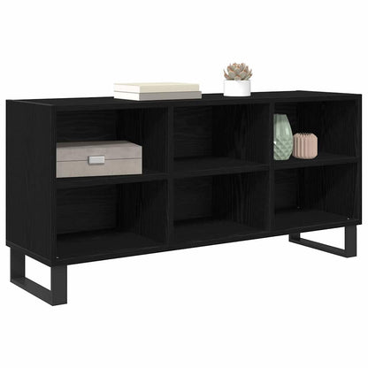 TV Cabinet 103.5 x 30 x 50 cm Black Oak Engineered Wood