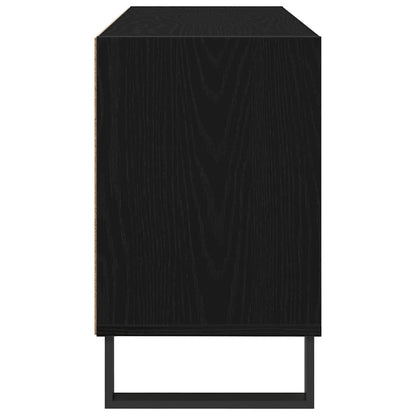TV Cabinet 103.5 x 30 x 50 cm Black Oak Engineered Wood