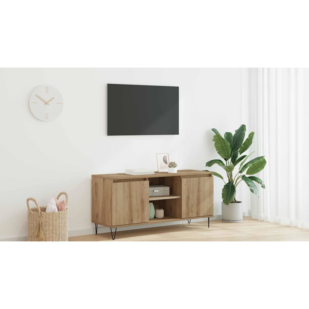 TV Cabinet Artisan Oak 104 x 35 x 50 cm Engineered Wood