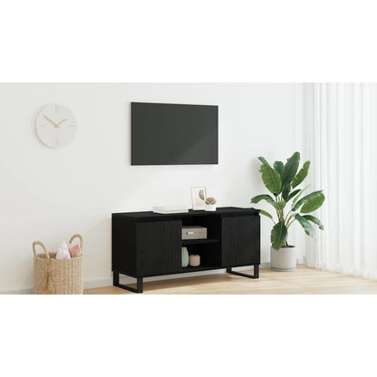 TV Cabinet Black Oak 104 x 35 x 50 cm Engineered Wood