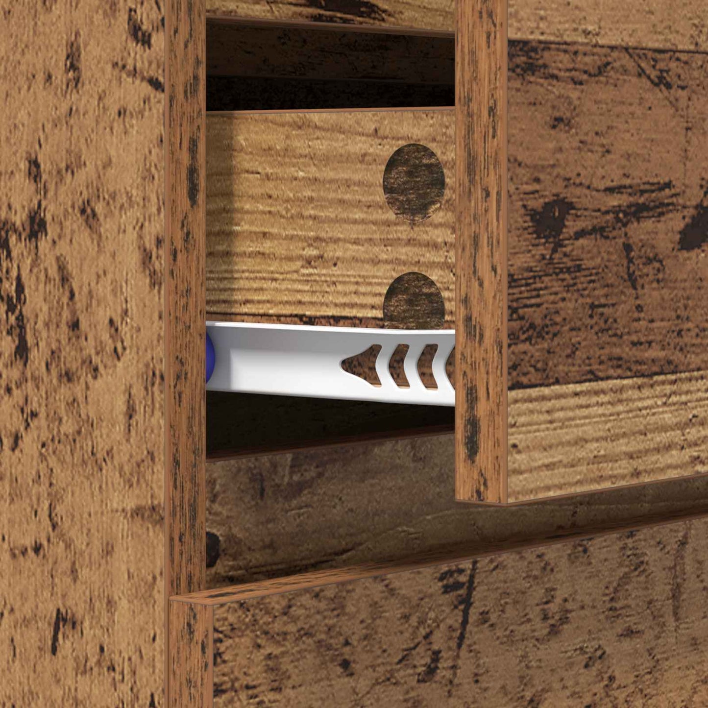 Sideboard with Drawer Old Wood 60 x 35 x 70 cm Engineered Wood