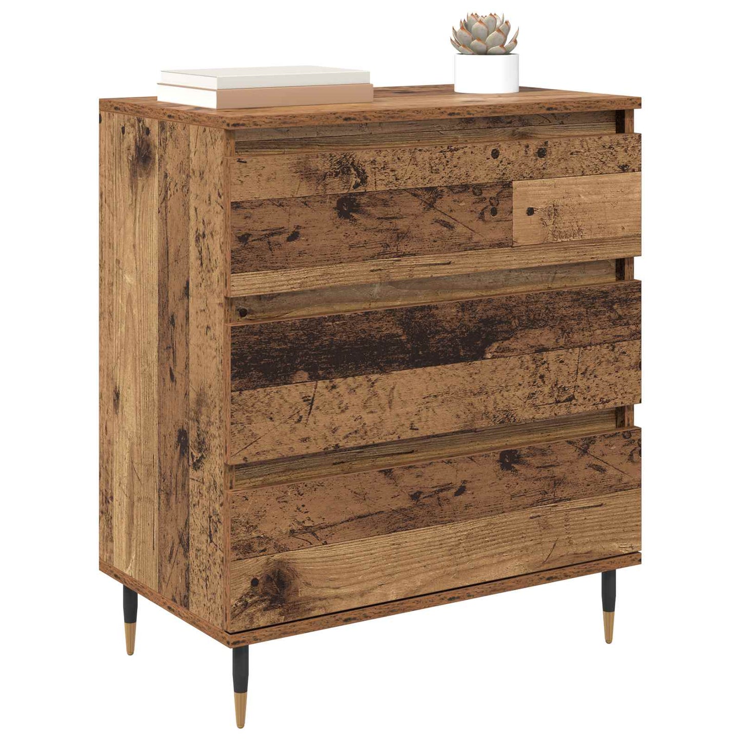 Sideboard with Drawer Old Wood 60 x 35 x 70 cm Engineered Wood