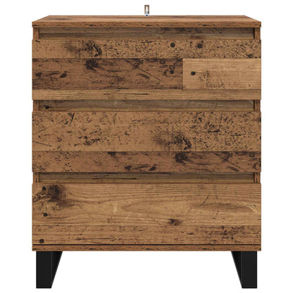 Sideboard with Drawer Old Wood 60 x 35 x 70 cm Engineered Wood