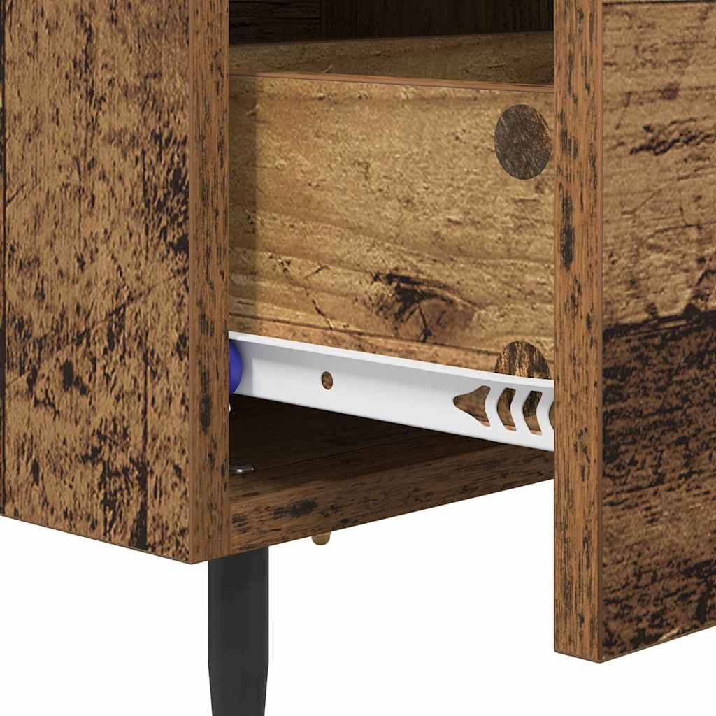 Bedside Cabinet Old Wood 40 x 35 x 47.5 cm Engineered Wood