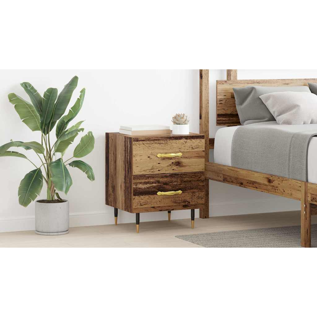 Bedside Cabinet Old Wood 40 x 35 x 47.5 cm Engineered Wood
