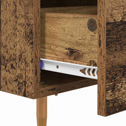 Bedside Cabinet Old Wood 40 x 35 x 47.5 cm Engineered Wood