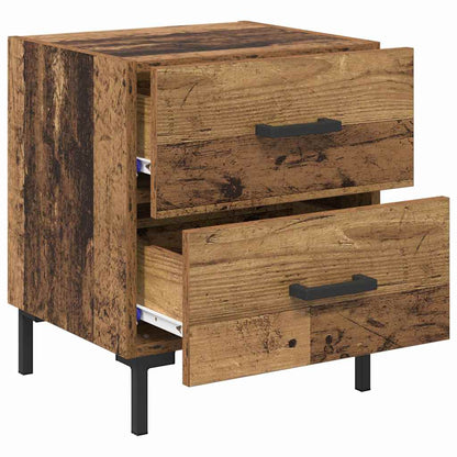 Bedside Cabinet with Drawer 2 pcs Old Wood 40 x 35 x 47.5 cm