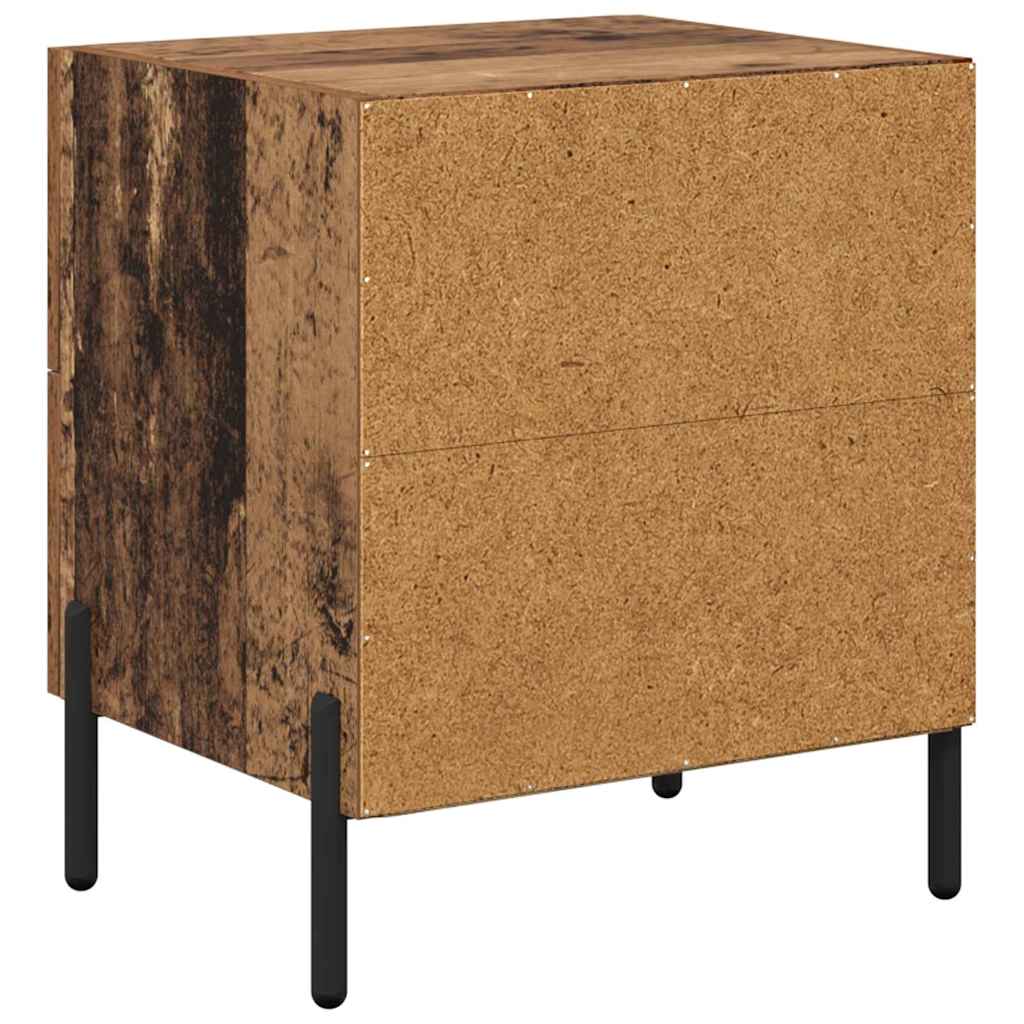Bedside Cabinet Old Wood 40 x 35 x 47.5 cm Engineered Wood