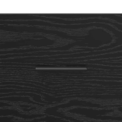 Bedside Cabinet Black Oak 40 x 35 x 47.5 cm Engineered Wood