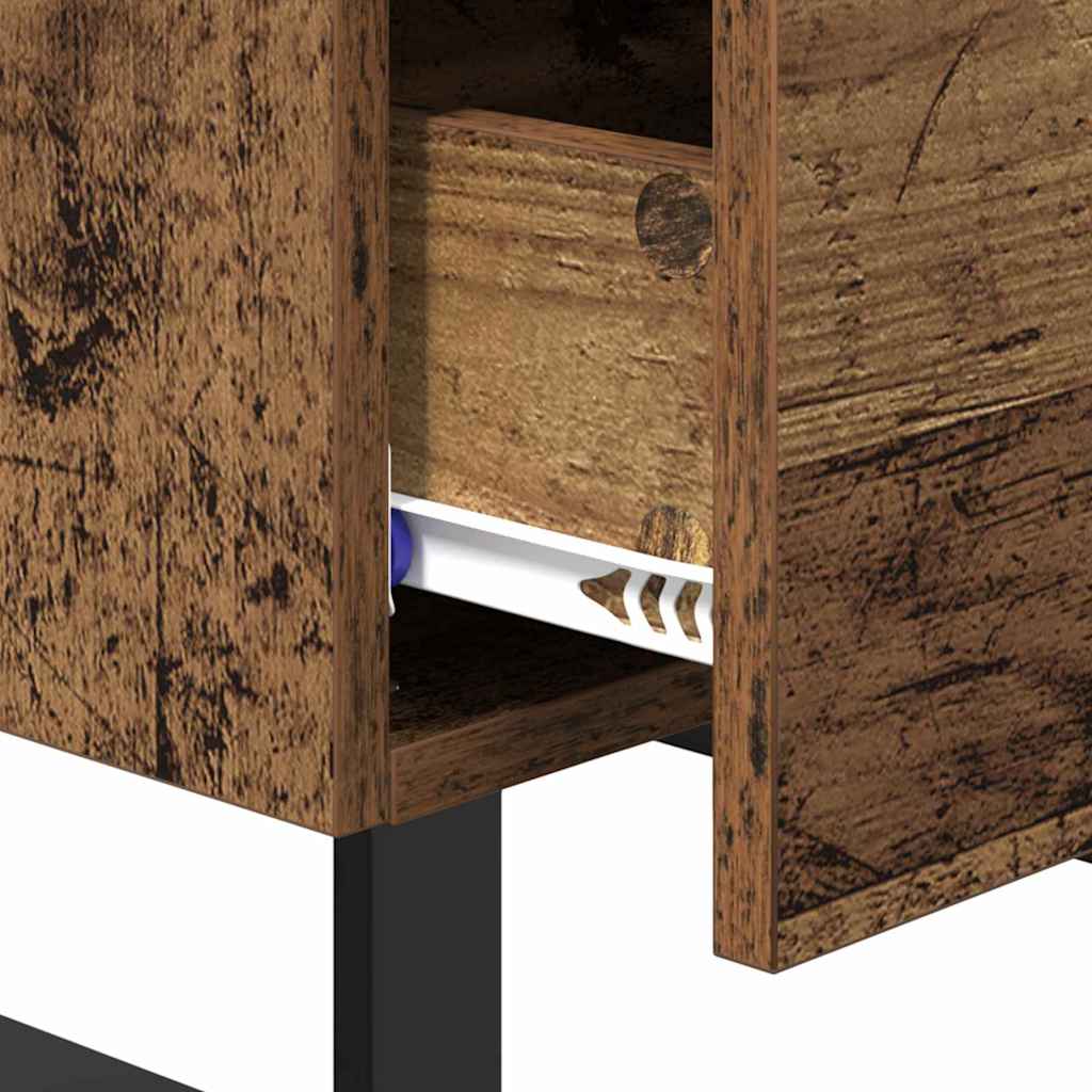 Bedside Cabinet Old Wood 40 x 35 x 47.5 cm Engineered Wood