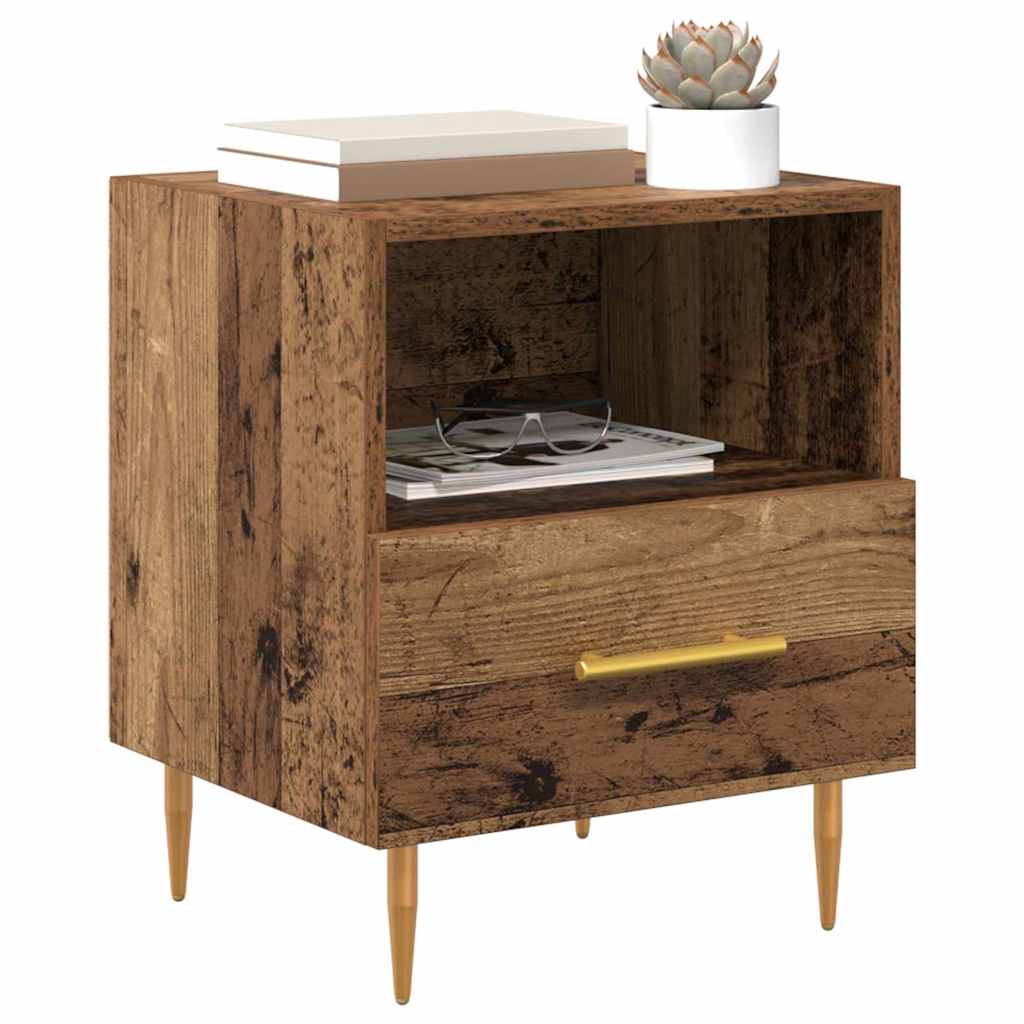 Bedside Table Brown 40 x 35 x 47.5 cm Engineered Wood