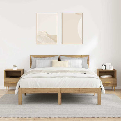 Bedside Table 2 pcs Brown 40 x 35 x 47.5 cm Engineered Wood