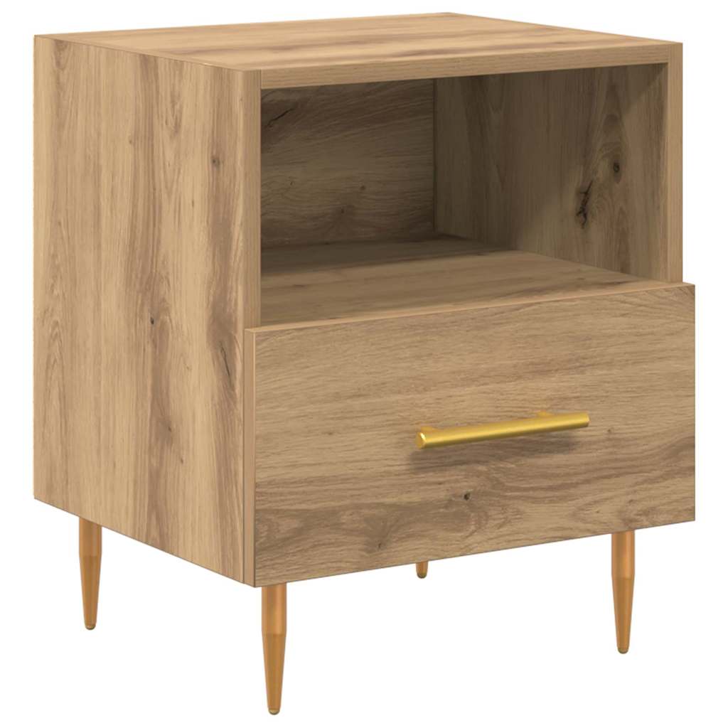 Bedside Table 2 pcs Brown 40 x 35 x 47.5 cm Engineered Wood