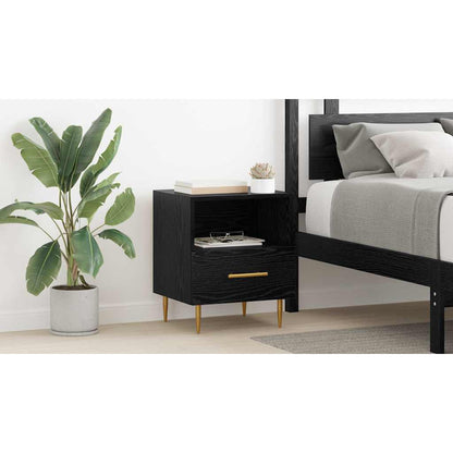 Bedside Table Black 40 x 35 x 47.5 cm Engineered Wood
