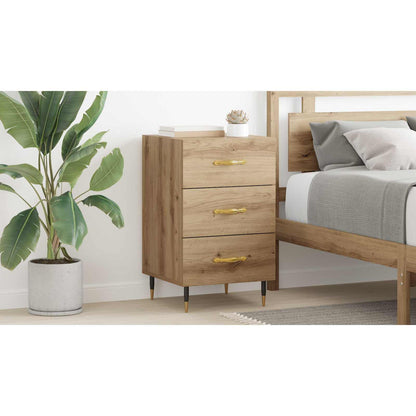 Bedside Cabinet Artisan Oak 40 x 40 x 66 cm Engineered Wood