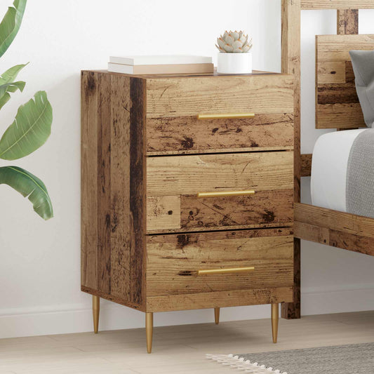 Bedside Cabinet Old Wood 40 x 40 x 66 cm Engineered Wood