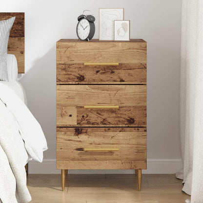Bedside Cabinet Old Wood 40 x 40 x 66 cm Engineered Wood