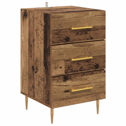 Bedside Cabinet Old Wood 40 x 40 x 66 cm Engineered Wood
