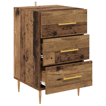 Bedside Cabinet Old Wood 40 x 40 x 66 cm Engineered Wood