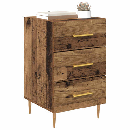 Bedside Cabinet Old Wood 40 x 40 x 66 cm Engineered Wood