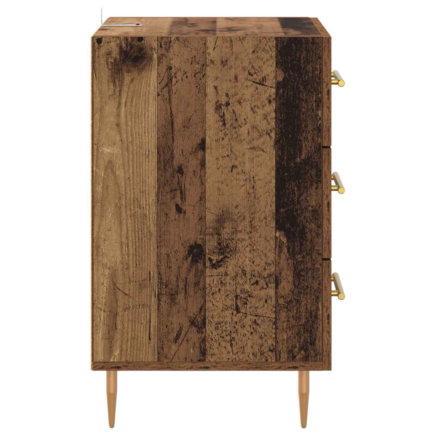 Bedside Cabinet Old Wood 40 x 40 x 66 cm Engineered Wood