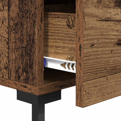 Bedside Cabinet Old Wood 40 x 40 x 66 cm Engineered Wood