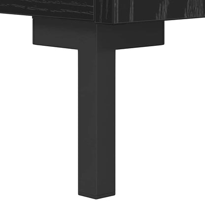 Bedside Cabinet Black Oak 40 x 40 x 66 cm Engineered Wood