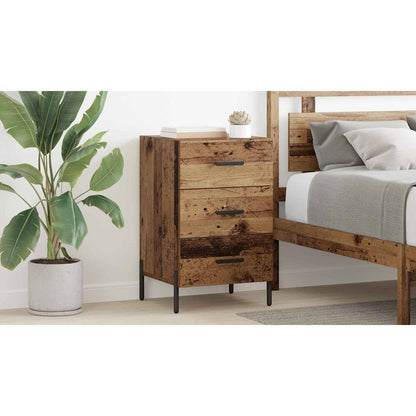 Bedside Cabinet Old Wood 40 x 40 x 66 cm Engineered Wood