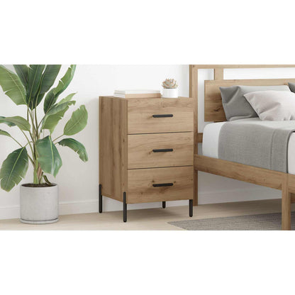 Bedside Cabinet Artisan Oak 40 x 40 x 66 cm Engineered Wood