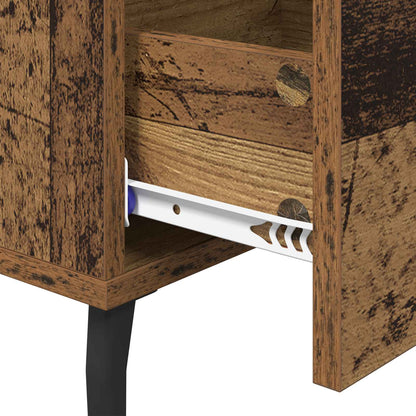 Bedside Cabinet Old Wood 40 x 40 x 66 cm Engineered Wood