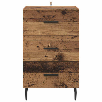 Bedside Cabinet Old Wood 40 x 40 x 66 cm Engineered Wood