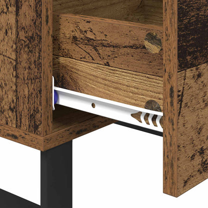 Bedside Cabinet Old Wood 40 x 40 x 66 cm Engineered Wood