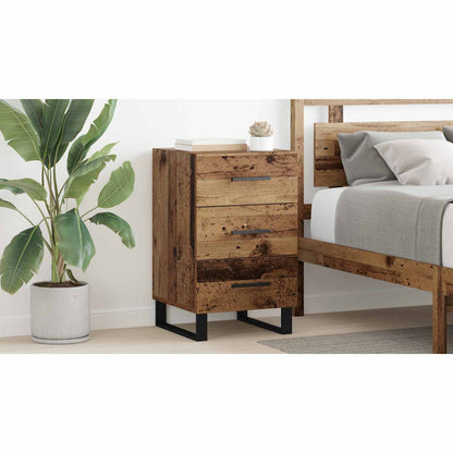 Bedside Cabinet Old Wood 40 x 40 x 66 cm Engineered Wood