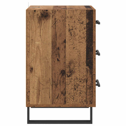 Bedside Cabinet Old Wood 40 x 40 x 66 cm Engineered Wood