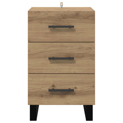 Bedside Cabinet Artisan Oak 40 x 40 x 66 cm Engineered Wood