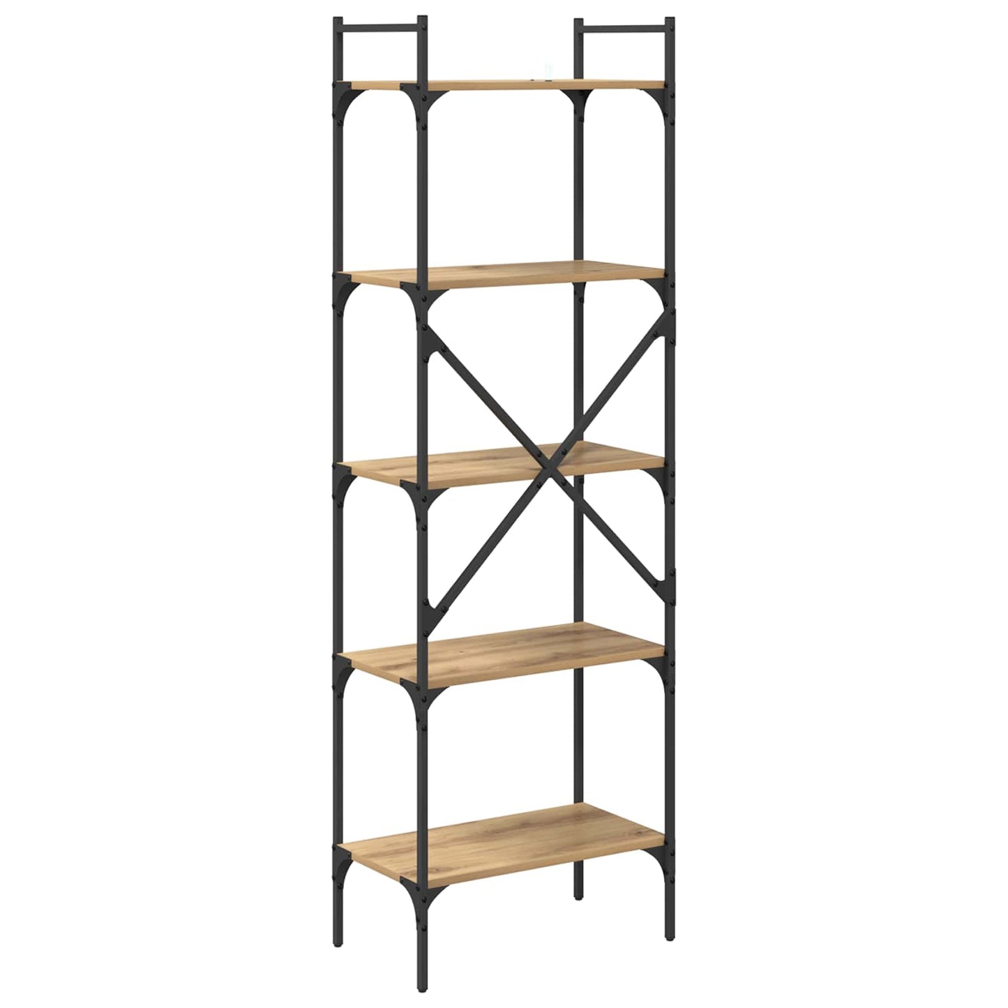 Bookcase 5-Tier 56 x 32 x 174 cm Engineered Wood Artisan Oak