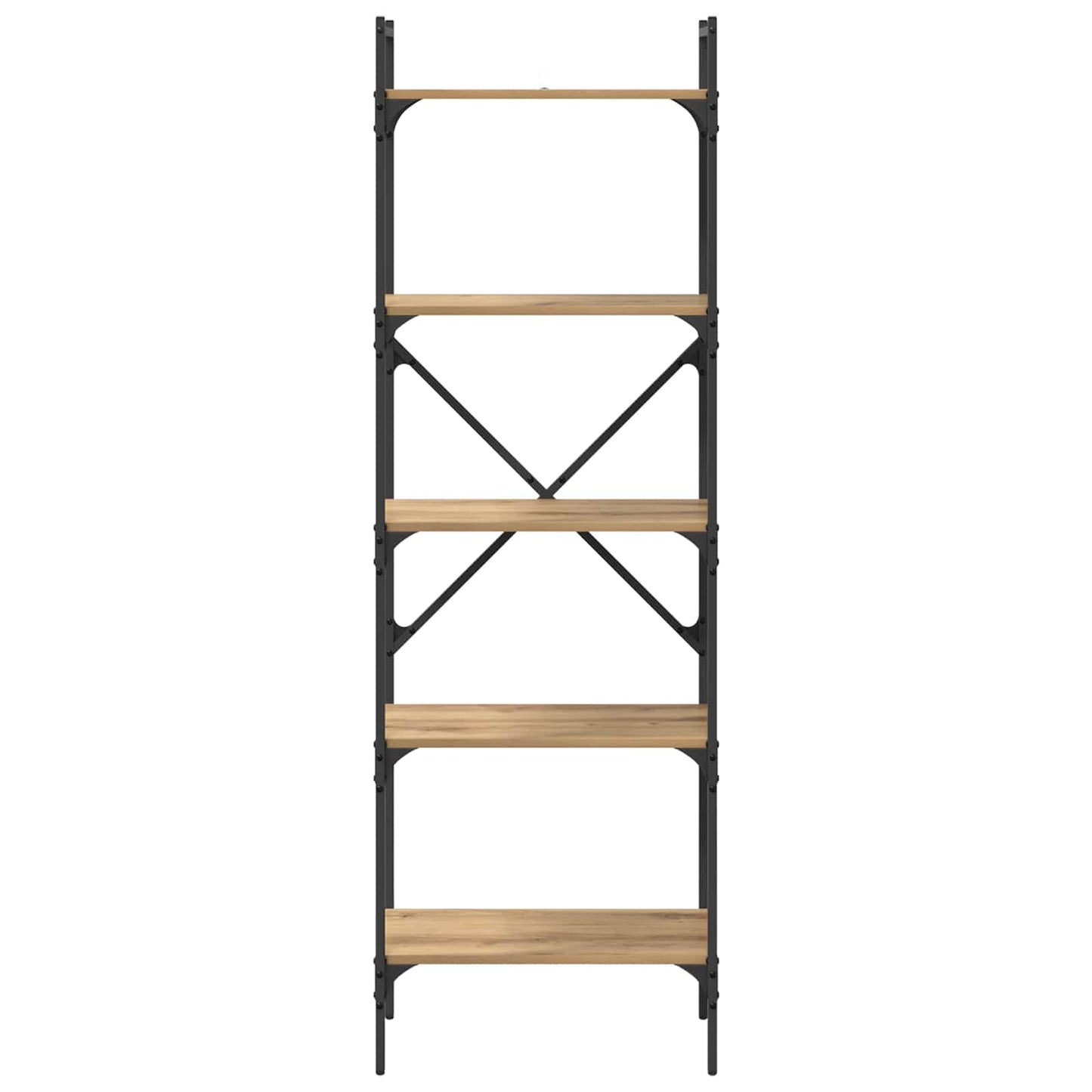 Bookcase 5-Tier 56 x 32 x 174 cm Engineered Wood Artisan Oak