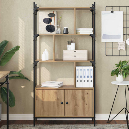 Bookcase 76.5 x 30 x 154.5 cm Engineered Wood