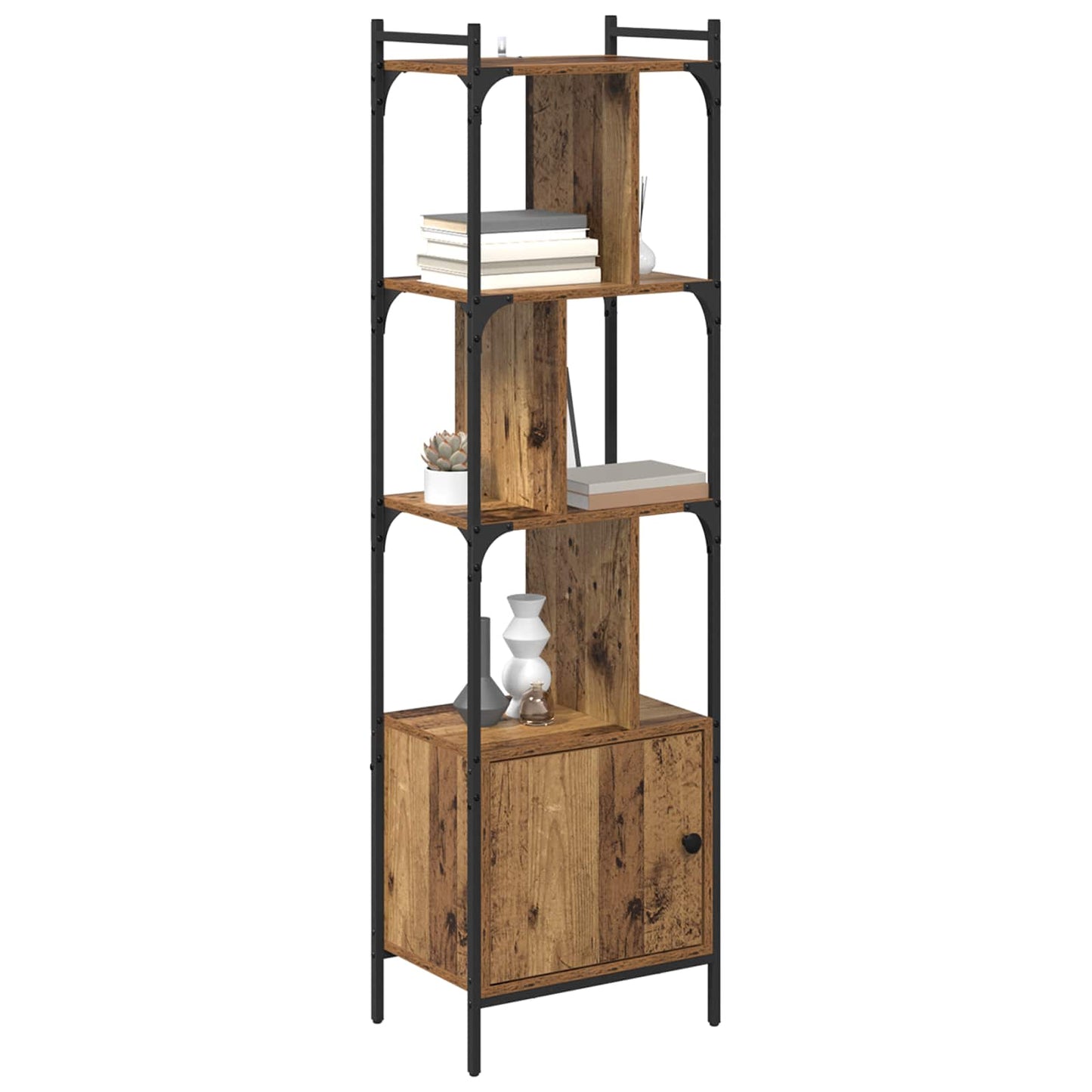 Bookcase Old Wood 44.5 x 30 x 154.5 cm Engineered Wood