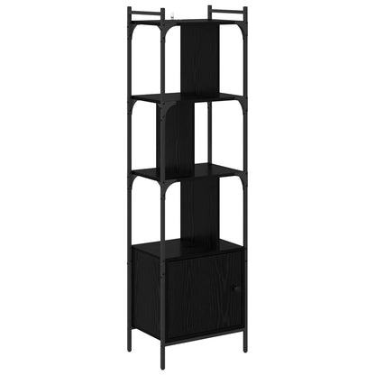 Bookcase Black Oak 44.5 x 30 x 154.5 cm Engineered Wood