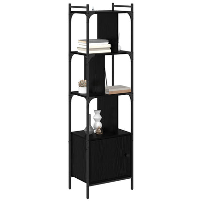 Bookcase Black Oak 44.5 x 30 x 154.5 cm Engineered Wood