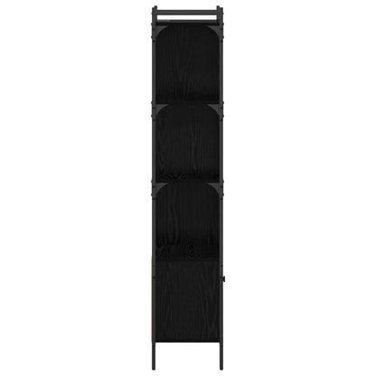Bookcase Black Oak 44.5 x 30 x 154.5 cm Engineered Wood