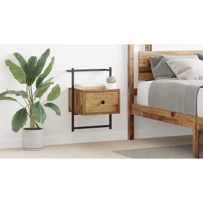 Bedside Cabinet Old Wood 35 x 30 x 51 cm Engineered Wood