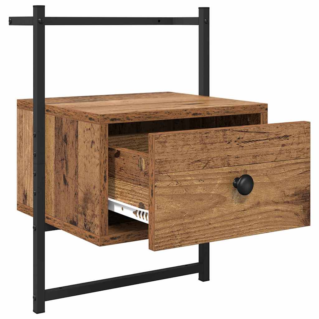 Bedside Cabinet 2 pcs Old Wood 35 x 30 x 51 cm Engineered Wood