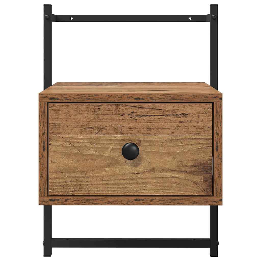 Bedside Cabinet 2 pcs Old Wood 35 x 30 x 51 cm Engineered Wood
