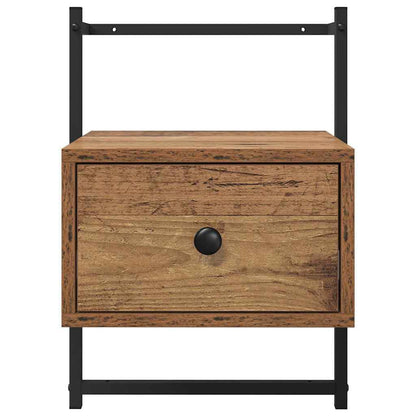 Bedside Cabinet 2 pcs Old Wood 35 x 30 x 51 cm Engineered Wood