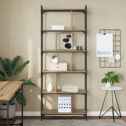 Bookcase Artisan oak 76 x 32 x 192 cm Engineered wood