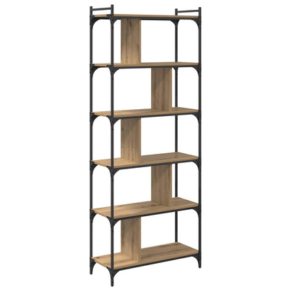 Bookcase Artisan oak 76 x 32 x 192 cm Engineered wood